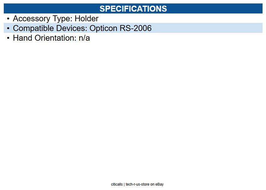 Opticon 67-OPNRING000-00 RS-2006 Plastic Holder Plastic