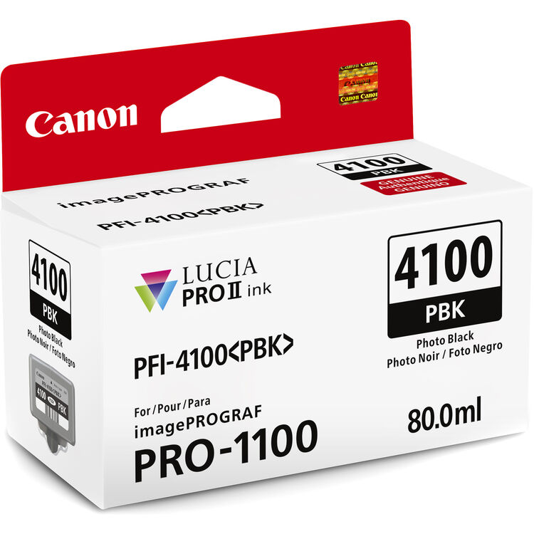 Canon 6777C002 Lucia PRO II PFI-4100 Original Inkjet Ink Cartridge - Photo Black