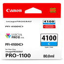 Canon 6778C002 PFI-4100 Cyan Pigment Ink Tank (80mL)