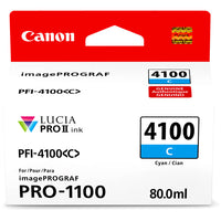 Canon 6778C002 PFI-4100 Cyan Pigment Ink Tank (80mL)