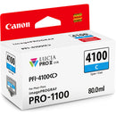 Canon 6778C002 PFI-4100 Cyan Pigment Ink Tank (80mL)