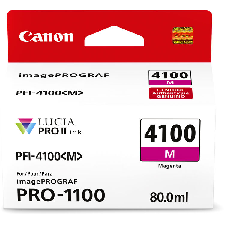 Canon 6779C002 PFI-4100 Magenta Pigment Ink Tank (80mL)