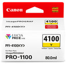 Canon 6780C002 Lucia PRO II PFI-4100 Original Inkjet Ink Cartridge - Yellow