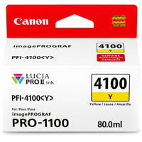 Canon 6780C002 Lucia PRO II PFI-4100 Original Inkjet Ink Cartridge - Yellow