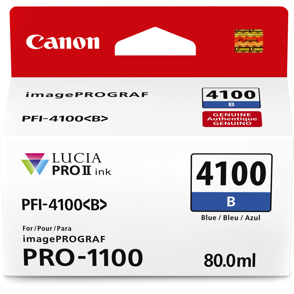Canon 6786C002 Lucia PRO II PFI-4100 Original Inkjet Ink Cartridge - Blue