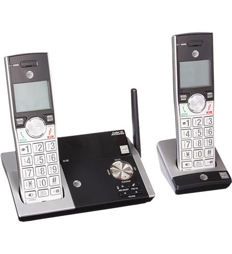 AT&T CL82215 2 Handset Silver Cordless Answering System Caller ID/Call waiting