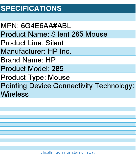 HP 6G4E6AA#ABL SmartBuy 285 Silent Wireless Mouse - Black