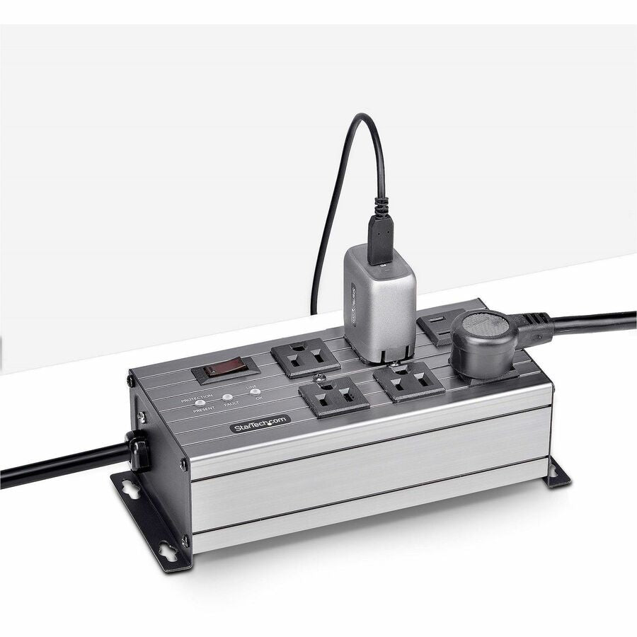 StarTech 6N515S8-POWER-STRIP 6-Outlet Industrial Power Strip 125V/15A