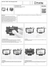 ProClip USA 710332 Non-Charging Cradle Zebra ET40/ET45 10" (with Rugged Boot)