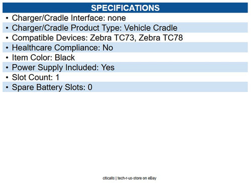 ProClip USA 713310 Charging Cradle with Hard-Wired Power Supply, Modular
