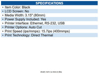 NCR 7137-5046-8801 Bixolon SRP-350plusV COSG/NCR Thermal Rcpt Prnt, On-board USB