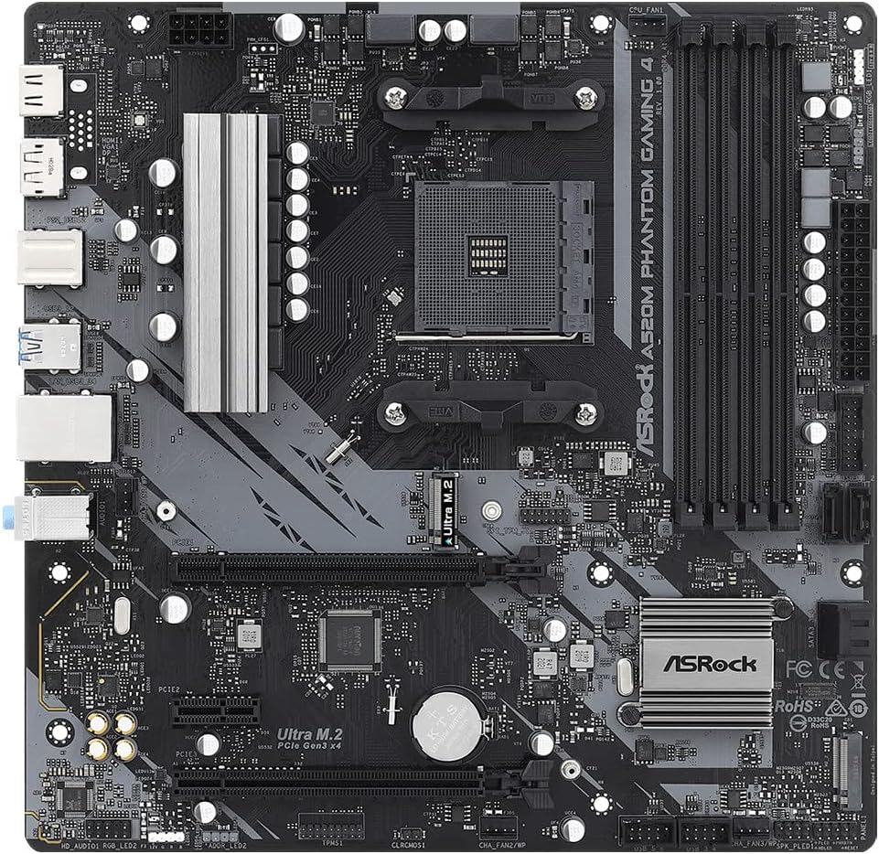 ASRock A520M Phantom Gaming 4 - Motherboard - mATX -Socket AM4 -AMD A520 Chipset