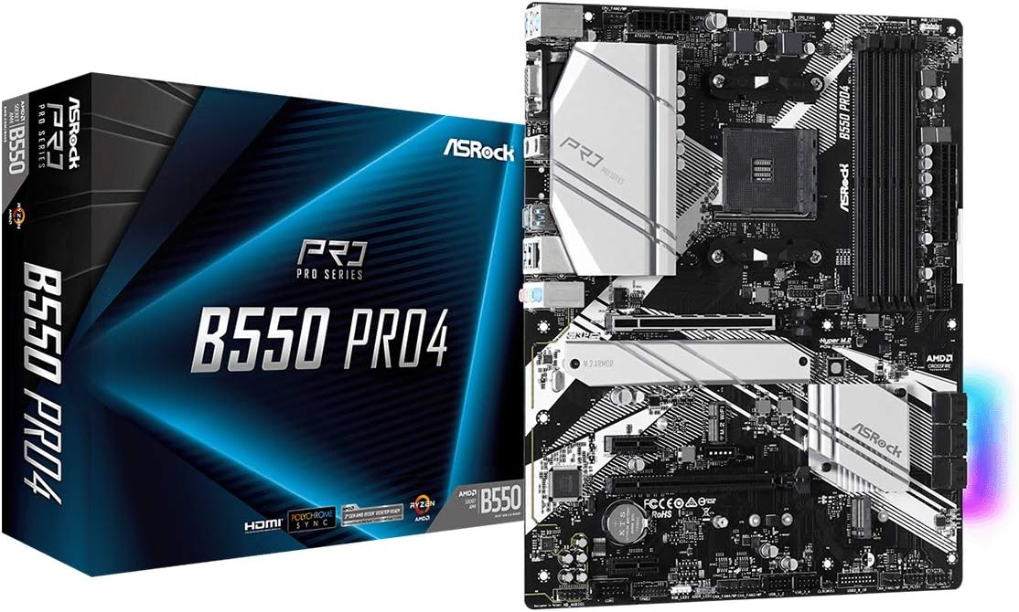 ASRock B550M Pro4 - Motherboard - micro ATX - Socket AM4 - AMD B550 Chipset