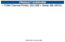 NCR 7199-7003-9001 7199ii Thermal Printer, Std USB + Serial, Blk (WCS)