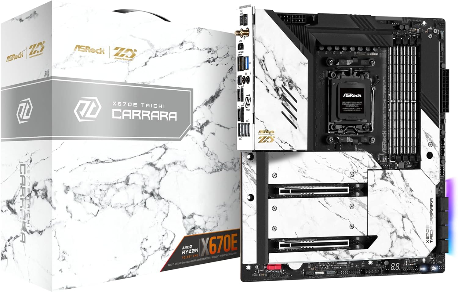 ASRock X670E Taichi Carrara Motherboard extended ATX Socket AM5 AMD X670 Chipset