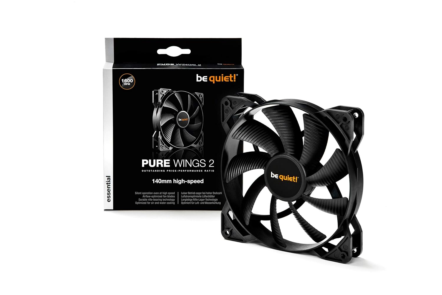 be quiet! BL082 Pure Wings 2 - High Speed - Case fan - 140 mm - Rifle bearing