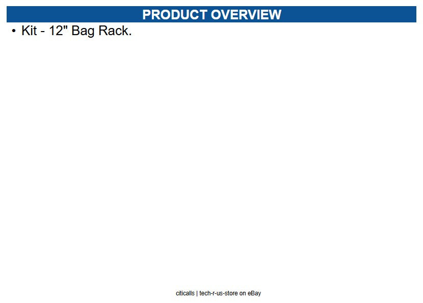 NCR 7360-K451 Kit - 12" Bag Rack
