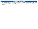 NCR 7607-K324 Kit 7199 Adapter for integration tray for XR8 (7607-K507) Black