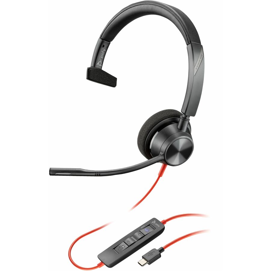 HP Poly 760Q7AA Blackwire Microsoft Teams Certified Headset +USB-C/A Adapter TAA