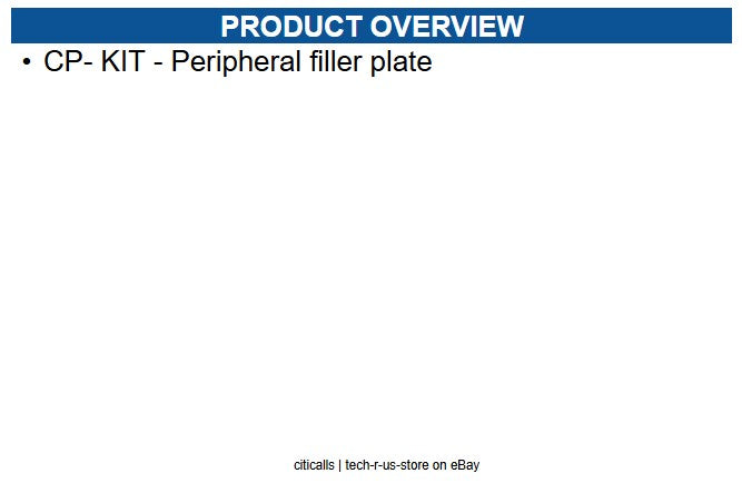 NCR 7772-K140 KIT - Peripheral filler plate
