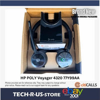 HP Poly 77Y99AA Voyager 4320 UC Stereo USB-A Headset + BT700 USB-A Adapter