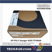 HP Poly 77Y99AA Voyager 4320 UC Stereo USB-A Headset + BT700 Adapter - Black
