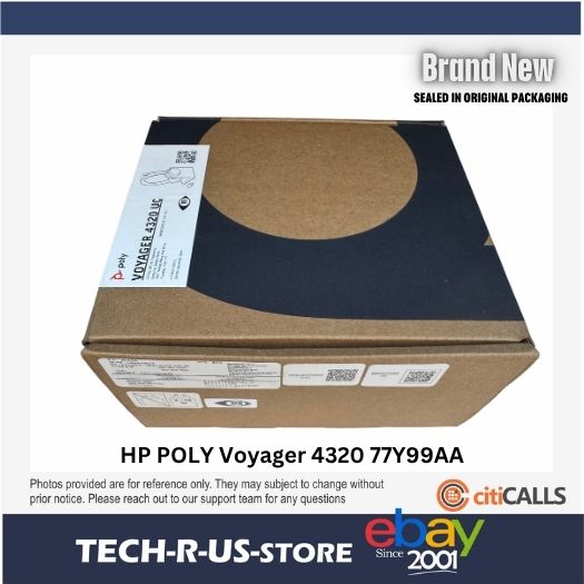 HP Poly 77Y99AA Voyager 4320 UC Stereo USB-A Headset + BT700 Adapter - Black