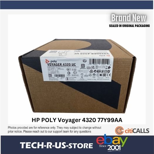 HP Poly 77Y99AA Voyager 4320 Headset +BT700 dongle +Charging Stand