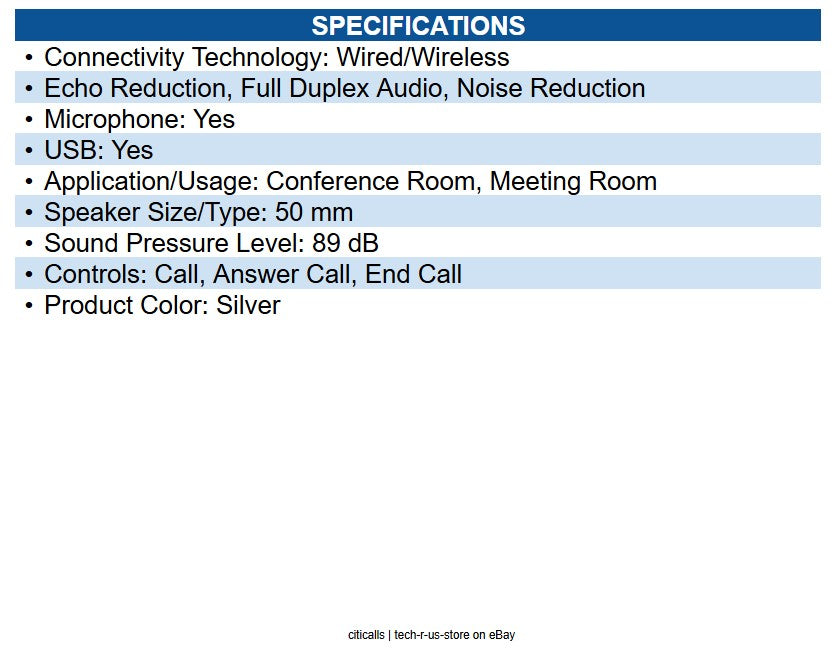 HP Poly 77P35AA Poly Sync 40 MS Teams Certified Speakerphone - Wired/Wireless