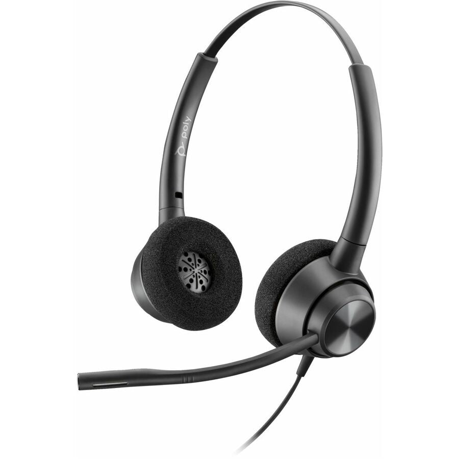 HP Poly 77T26AA EncorePro 320 with Quick Disconnect Binaural Headset TAA - Wired