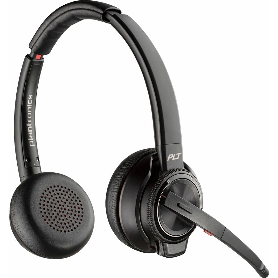 HP Poly 77T33AA#ABA Savi 8220 UC DECT USB-A Headset - Noise Canceling - Black
