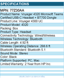 HP Poly 77Z30AA Voyager Microsoft Teams Certified USB-C Headset + BT700 Dongle