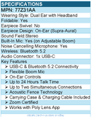 HP Poly 77Z31AA Voyager 4320 USB-C Headset +BT700 dongle +Charging Stand