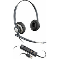 HP Poly 783M6AA EncorePro 725 USB-A Stereo Headset TAA - Stereo - Black