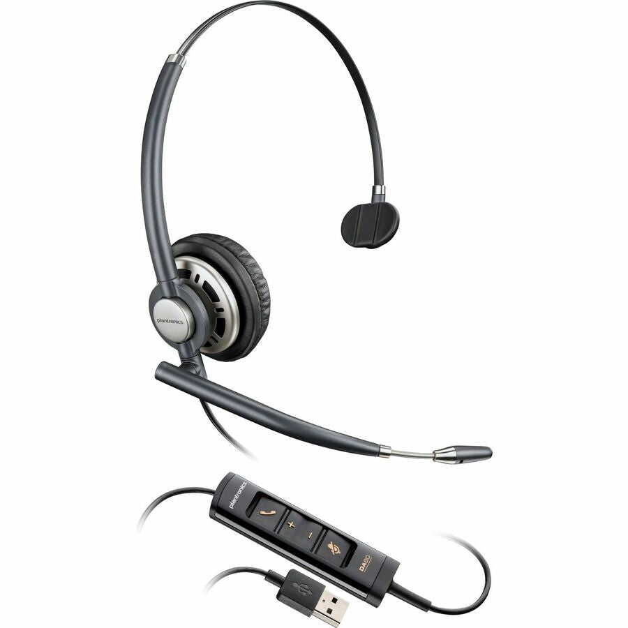 HP Poly 783N5AA EncorePro 715 USB-A Monoaural Headset TAA - Mono