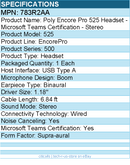 HP Poly 783R2AA Encore Pro 525 Headset - Microsoft Teams Certification - Stereo