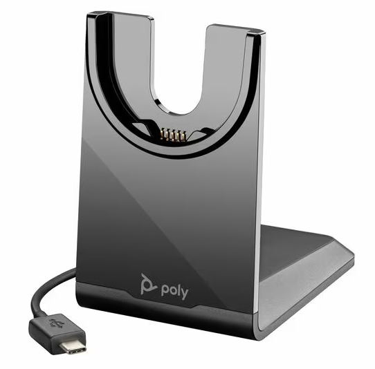 HP Poly 783R7AA Voyager USB-C Charging Stand - Wired - Black