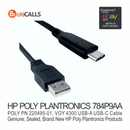HP Poly 784P9AA 5Ft USB-A to USB-C Cable 1500mm for Poly Voyager 4310, 4320