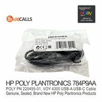 HP Poly 784P9AA 5Ft USB-A to USB-C Cable 1500mm for Poly Voyager 4310, 4320