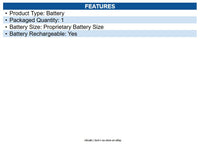 HP Poly 784P8AA Battery for Headset - Battery Rechargeable - Proprietary Battery