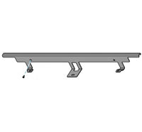 NCR 7895-K733 .5 Inch (1.2cm) Bracket to extend width of Scanner for NCR 7895