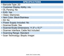 NCR 7896-2111-1000 Color Bi-optic Imager - Scanner/scale With Non-sapphire Top