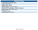 Zebra 800272-125 Z-select 4000t Paper Labels White - 2.25" X 1.25" - Thermal