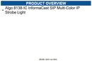 Algo 8138-IC InformaCast SIP Multi-Color IP Strobe Light