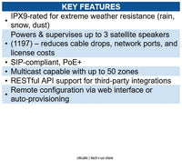 Algo 8197 IP PoE+ Weather-Hardened Horn Speaker