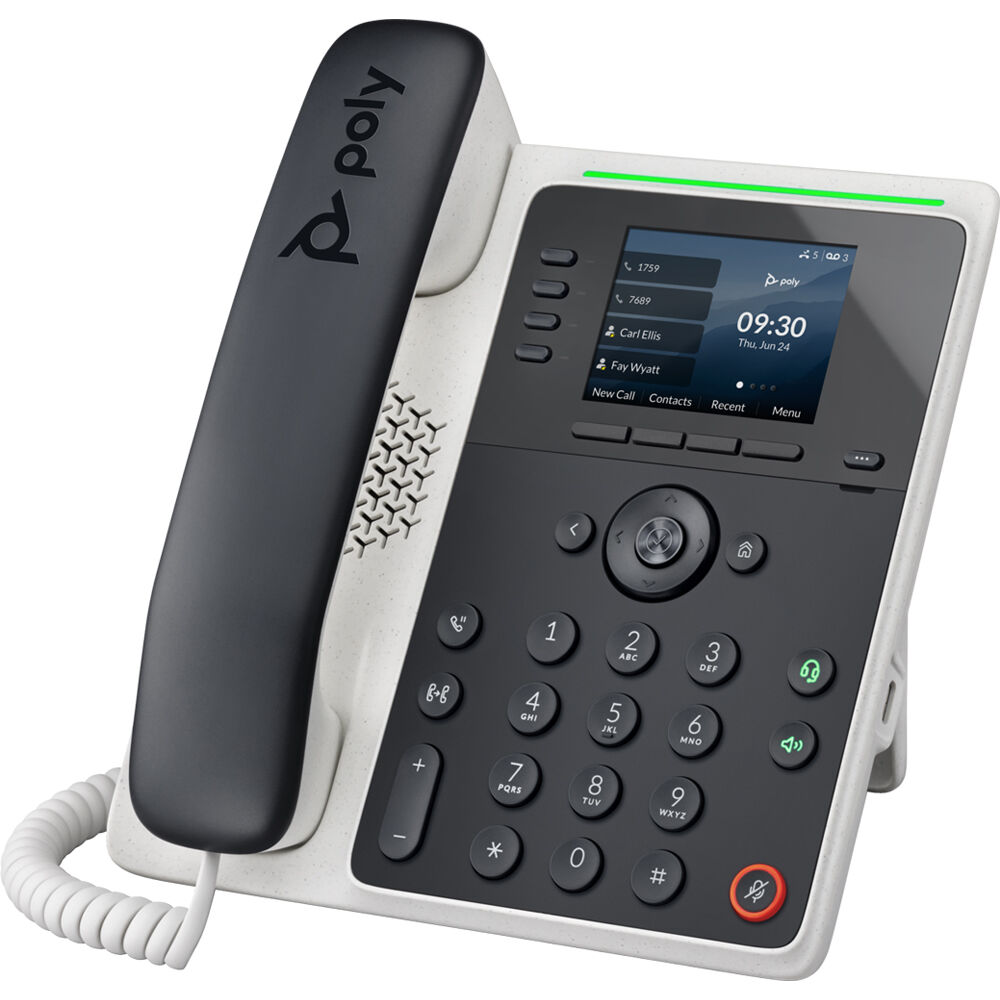 HP Poly 82M87AA Edge E220 IP Phone and PoE-enabled - 2.8" LCD - Black