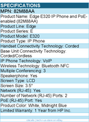 HP Poly 82M88AA Edge E320 IP Phone - Corded/Cordless - Bluetooth, NFC - 3.5" LCD