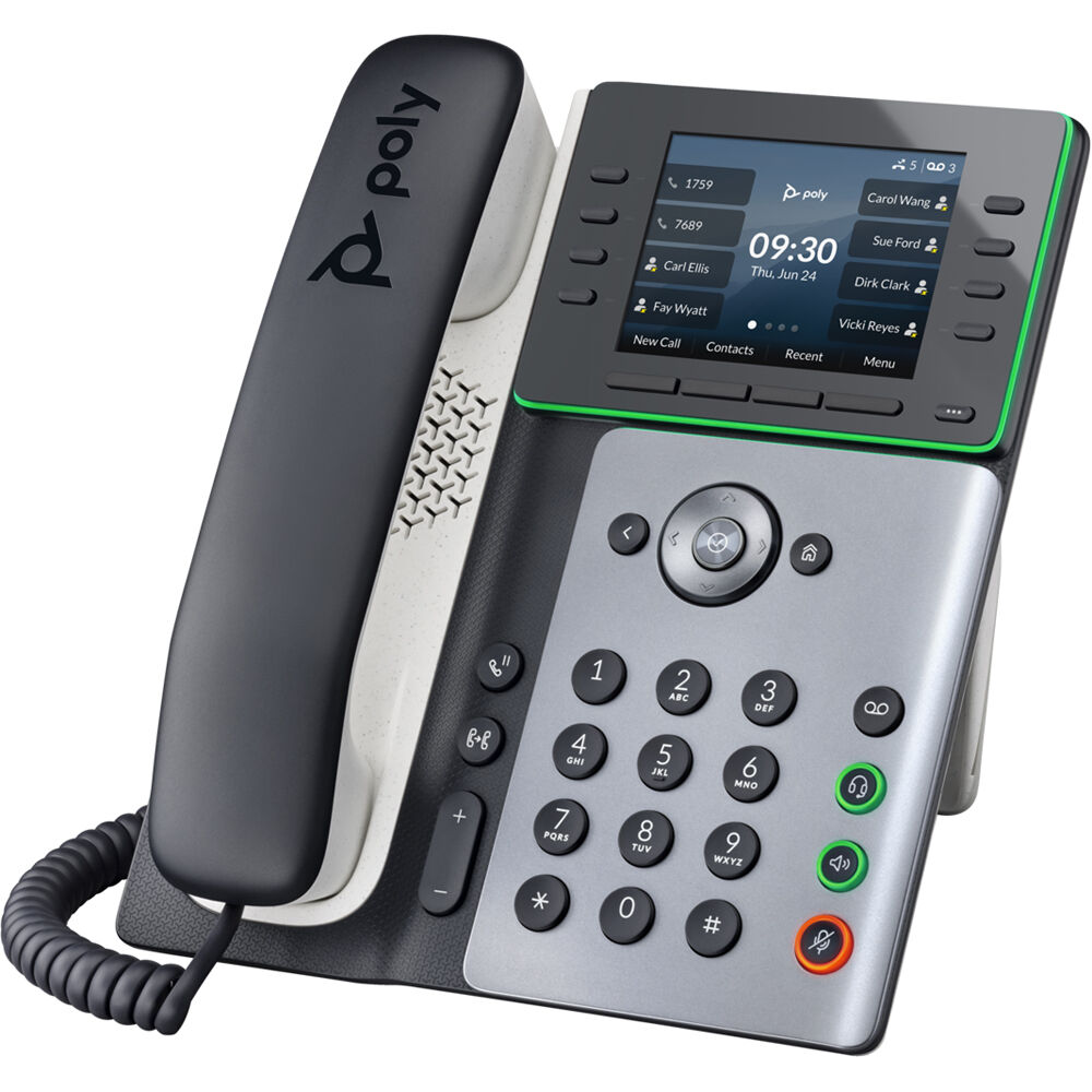 HP Poly 82M88AA Edge E320 IP Phone and PoE-enabled - 3.5" LCD