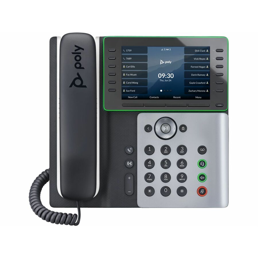 HP Poly 82M91AA Edge E550 IP Phone - Corded - Corded/Cordless - Wi-Fi