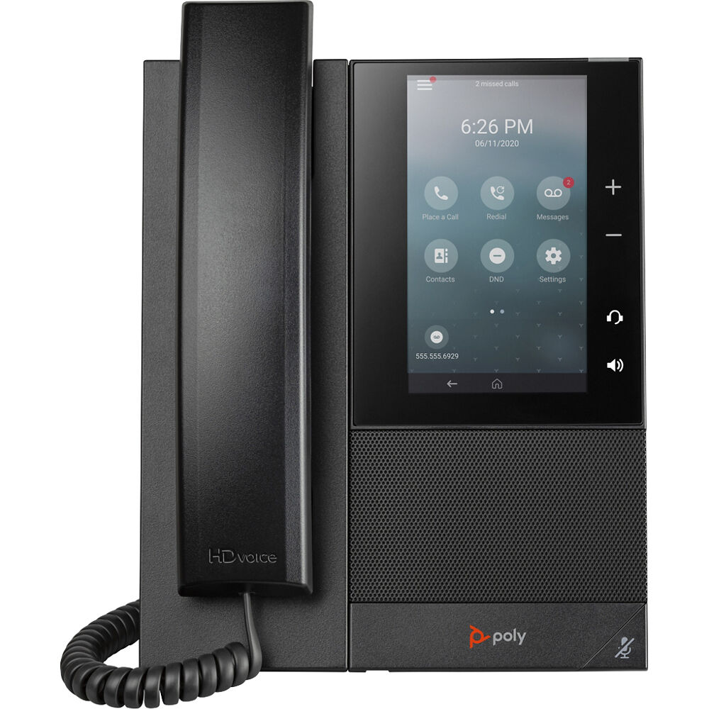 HP Poly 82Z82AA CCX 505 Business Media Phone with Open SIP and PoE-enabled